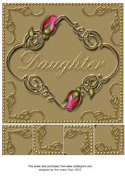 Vintage Tea Daughter 8inch Picture Sheet