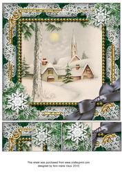 Winter Pub Snow 8inch Picture Sheet