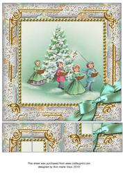 Christmas Carol Singers 8inch Picture Sheet
