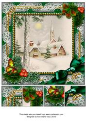 Winter Pub Holly 8inch Picture Sheet