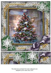How Tree Looks Snow 8inch Picture Sheet