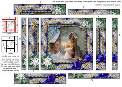 Choirboy Knocking Snow Spiral Edge Stacker Card Front