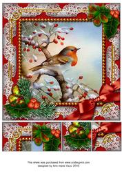 Robin 1 Holly 8inch Picture Sheet