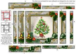 The Tree Holly Spiral Edge Stacker Card Front