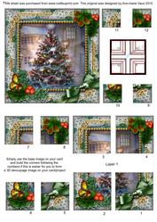 How Tree Looks Holly All 4 Corner Stacker Card Front