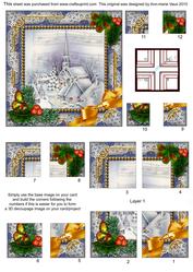 Blue Church Holly All 4 Corner Stacker Card Front