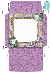 Carol Singers Snow 5 1/2 Inch Square Matching Envelope