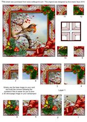 Robin 1 Holly All 4 Corner Stacker Card Front
