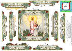 Candle Angel Lace 5inch Bracket Edge Spiral Stacker