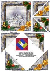 Blue Church Holly 5inch Triangle Edge Spiral Stacker