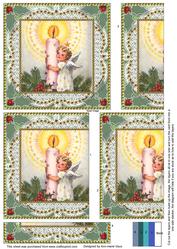 Christmas Candle Angel One Edge Side Stacker
