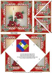 Christmas Candle Lace 5inch Triangle Edge Spiral Stacker