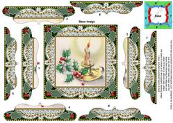 Christmas Candle 2 5inch Bracket Edge Spiral Stacker