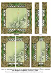 Pastel Poinsettia 5inch Square Straight 2 Side Stacker