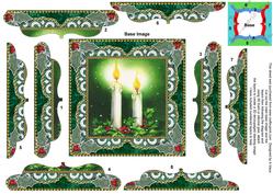 Christmas Candle 3 5inch Bracket Edge Spiral Stacker