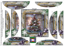 How Tree Looks Snow Square Spiral Rounded Edge Stacker