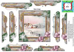 Snow Village Snow 5inch Bracket Edge Spiral Stacker