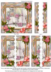 Songbook Butterfly 5inch Square Scalloped 2 Side Stacker
