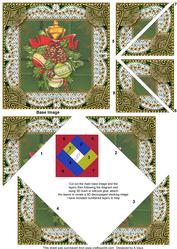 Christmas Knocker 5inch Triangle Edge Spiral Stacker