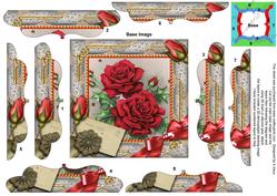 Christmas Roses 5inch Bracket Edge Spiral Stacker
