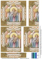 Mary and Baby Jesus One Edge Side Stacker