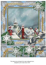 Rooftops Snow 8inch Picture Sheet