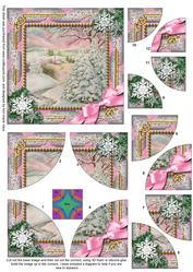 Christmas Stream Snow All 4 Rounded Corner Card Front