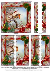 Robin 1 Holly 5inch Square Scalloped 2 Side Stacker