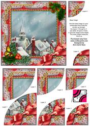Rooftops Holly 6 Inch Duo Corner Stack Card Front