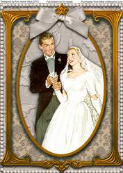 Elegant Wedding Couple A4 Picture Sheet