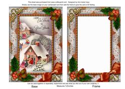 Ours to Yours Holly 7x5inch Picture Card Front and Frame