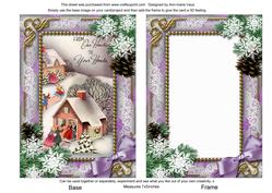 Ours to Yours Snow 7x5inch Picture Card Front and Frame