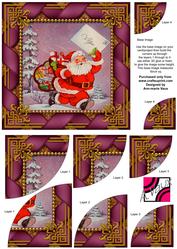 Santas Letter 6 Inch Duo Corner Stack Card Front