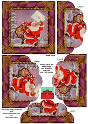 Santas Letter One Edge Scallop Bottom Stacker