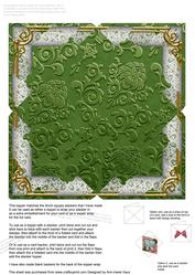 The Tree Holly Plain 5inch Square Envelope Backer