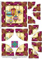 Christmas Decorations All 4 Rounded Corner Card Front