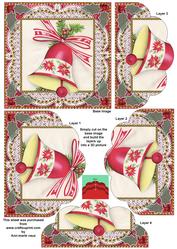 Christmas Bells1 Lace One Edge Scallop Bottom Stacker