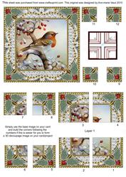 Robin 1 Lace All 4 Corner Stacker Card Front