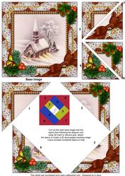Church Lights on Holly 5inch Triangle Edge Spiral Stacker