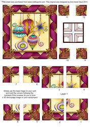 Christmas Decorations All 4 Corner Stacker Card Front