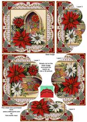 Poinsettia Window Lace One Edge Scallop Bottom Stacker
