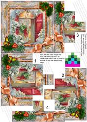 Welcome Door Holly 5inch Square Bottom Castle Stacker