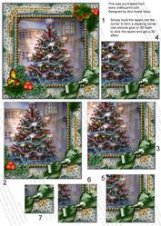 How Tree Looks Holly 5in Square One Corner Stacker