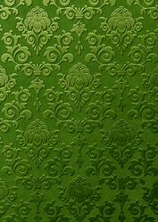 Green Dark Matching Stacker Damask Paper