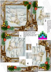 New Church Holly 5inch Square Bottom Castle Stacker