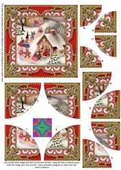 Party House 1 Lace All 4 Rounded Corner Card Front