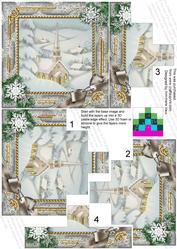 New Church Snow 5inch Square Bottom Castle Stacker