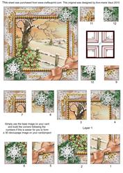 Winter Tale Snow All 4 Corner Stacker Card Front