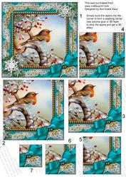 Robin 1 Snow 5in Square One Corner Stacker