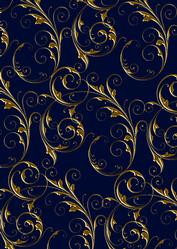 Angels Lit Sky 1 Gold Metallic Swirls A4 Backing Paper